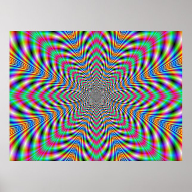 Star Psychedelic Poster (Framsidan)