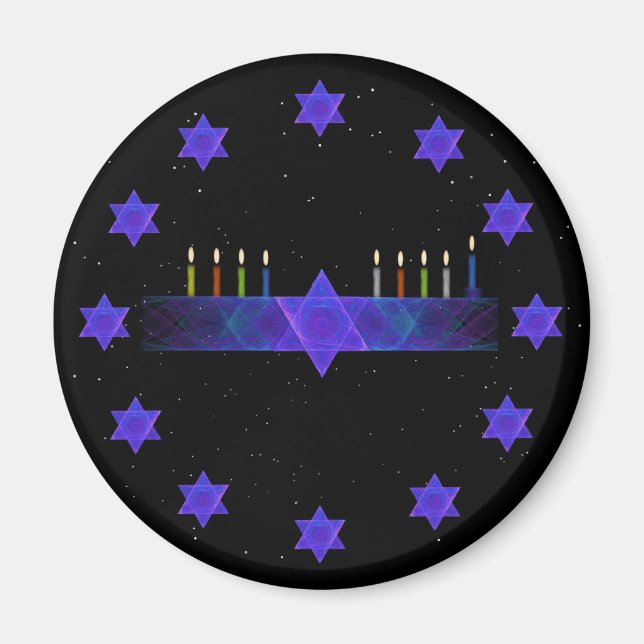 Star Pub Menorah Magnet (Framsidan)