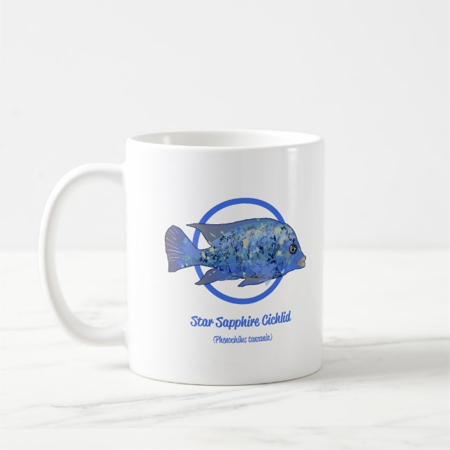 Star Sapphire Cichlid Kaffemugg (Vänster)