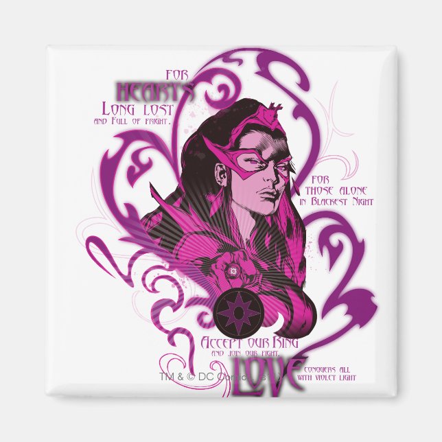 Star Sapphire-grafik 1 Magnet (Framsidan)