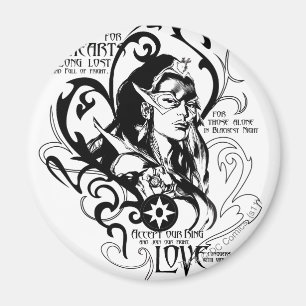 Star Sapphire-grafik 2 Magnet