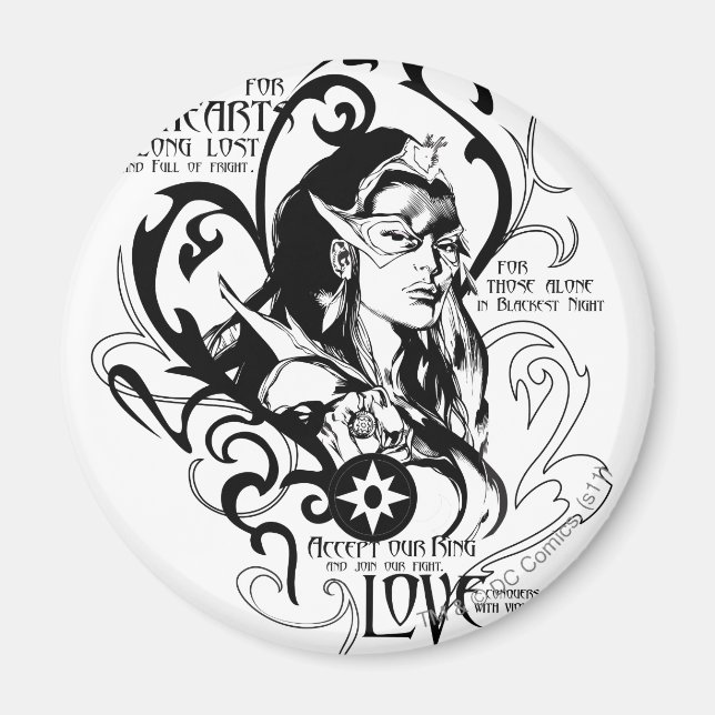 Star Sapphire-grafik 2 Magnet (Framsidan)