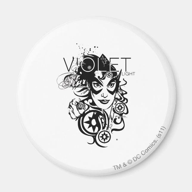 Star Sapphire-grafik 4 Magnet (Framsidan)