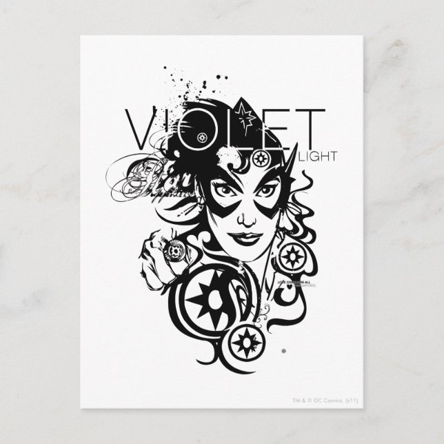 Star Sapphire-grafik 4 Vykort (Framsida)