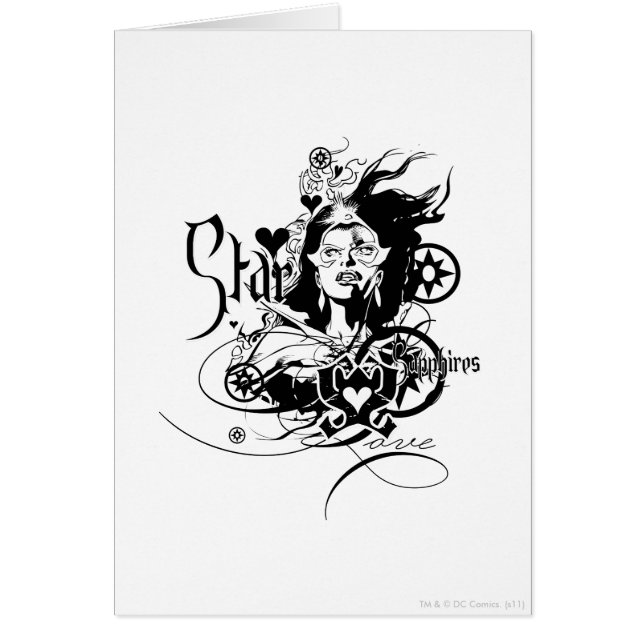 Star Sapphire-grafik 7 Hälsningskort (Framsidan)