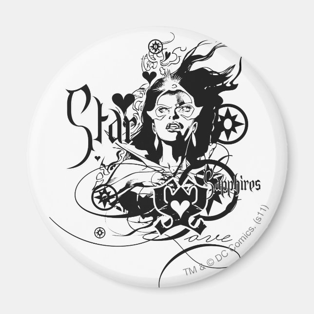 Star Sapphire-grafik 7 Magnet (Framsidan)