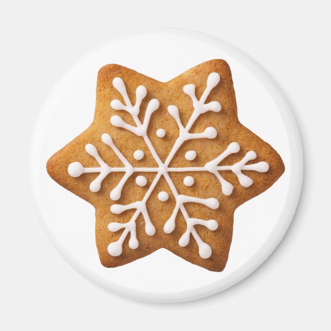 Star Shape Julgingerbröd Magnet (Framsidan)