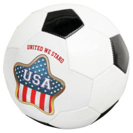 Star-Shaped American Flagga Soccer Ball