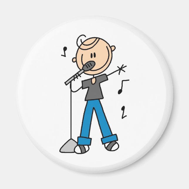 Star Singer på mikrofonmagnet Magnet (Framsidan)