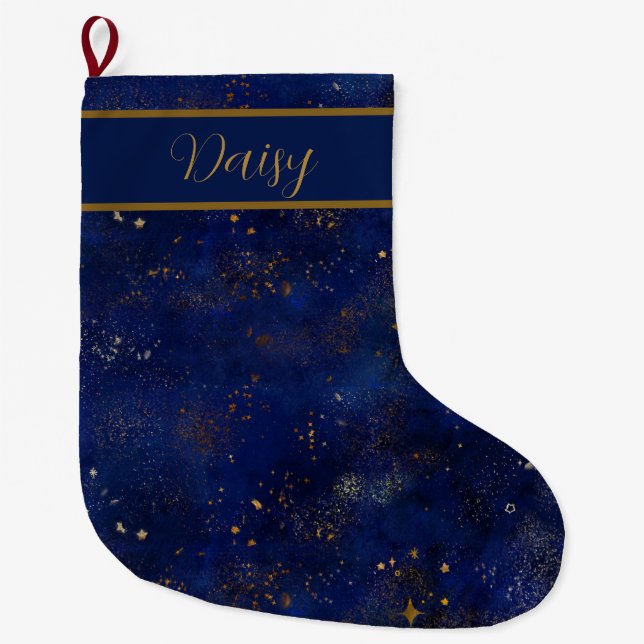 Star Skies Christmas Stocking Stor Julstrumpa (Framsidan)