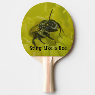 Står som ett bin - en ynklig sadel med text pingisracket