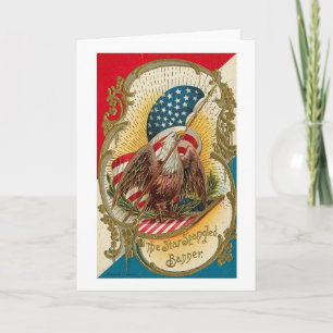 Star Spangled Banner Eagle Kort