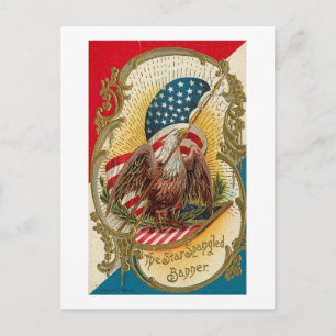 Star Spangled Banner Eagle Vykort