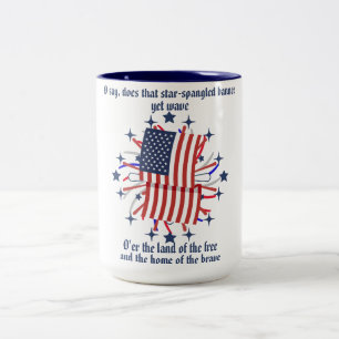 "Star-Spangled Banner"-kaffe/Tea Mugg