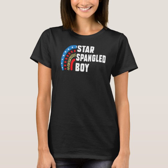 Star Spangled Boy 4:e juli T Shirt (Framsida)