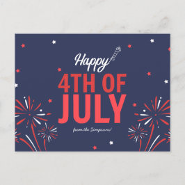 Star-Spangled Fjärde juli Helg Vykort