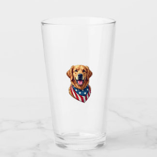 Star Spangled Golden Retriever Vintage Tee 4 Glaskopp