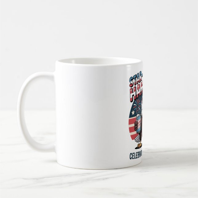 Star-Spangled Hammered Eagle Party Kaffemugg (Vänster)