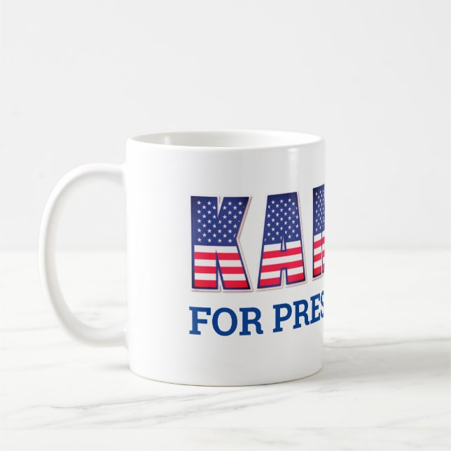 Star Spangled "Kamala för president" Kaffemugg (Vänster)