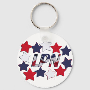 STAR SPANGLED LPN - LICENSERAD PRAKTISK NURS NYCKELRING