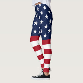 Star Spangled USA flagga Leggings