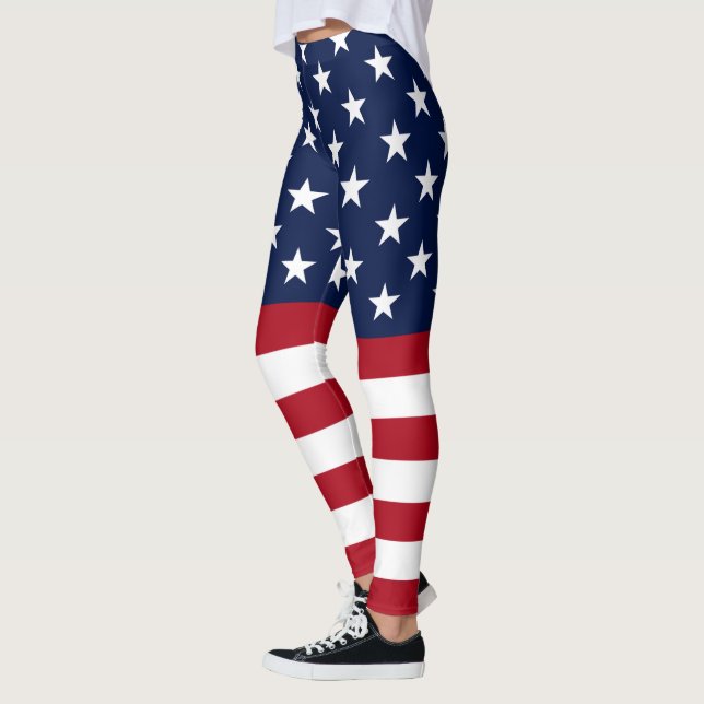 Star Spangled USA flagga Leggings (Vänster)