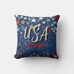 Star Spangled USA Proud Kudde