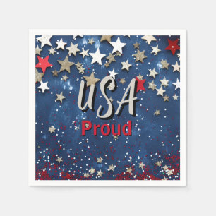 Star Spangled USA Proud Pappersservett