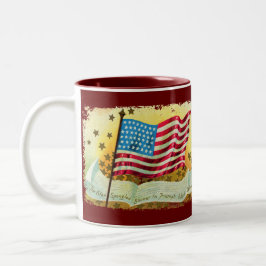Star Spangred Banner American Flagga Coffee Mugg