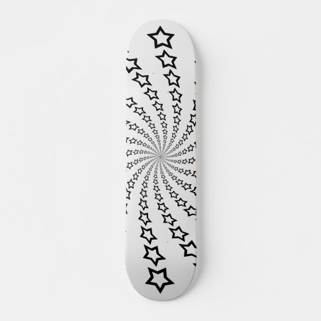 Star Spiral: Black Stars: Skateboard (Framsida)