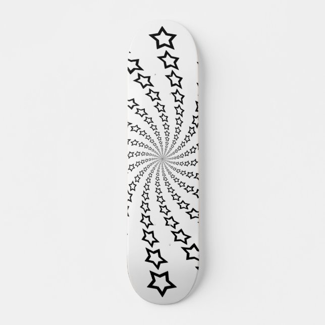 Star Spiral: Black Stars: Skateboard (Framsida)