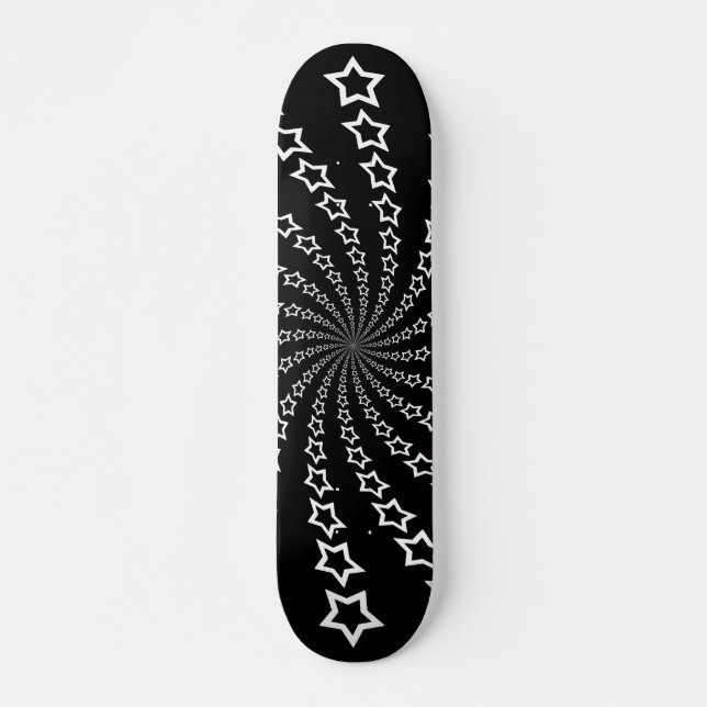 Star Spiral: Vita stjärnor: Skateboard (Framsida)