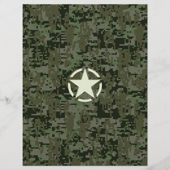 Star Stencil Digital Woodland (Framsida)