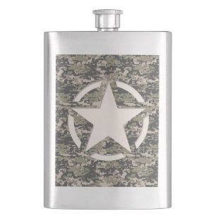 Star Stencil Vintage Digital Camo Stil Fickplunta