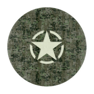 Star Stencil Vintage Symbol Digital Camouflage