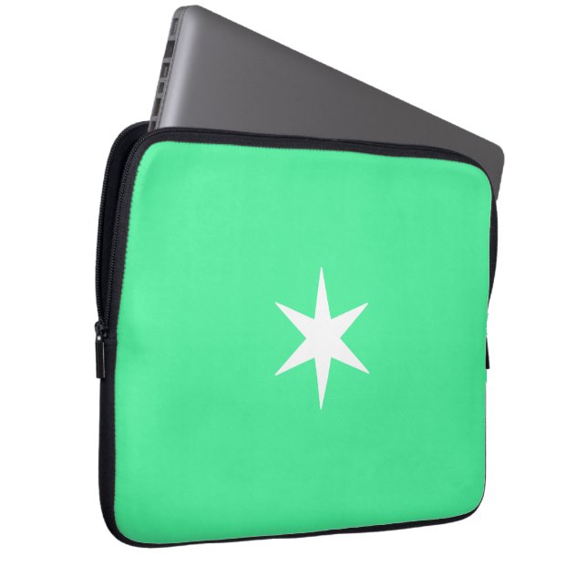 Star Stern neon-green and white Laptop Fodral (Framsidan Höger)