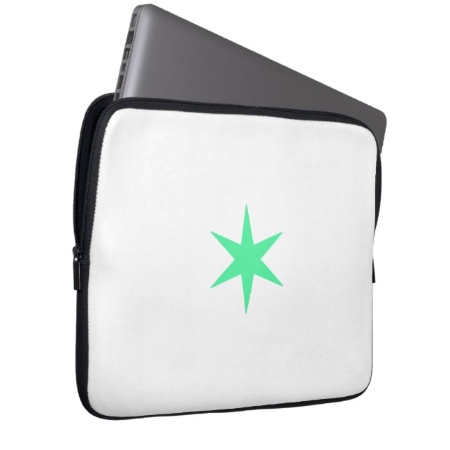 Star Stern neon-green and white Laptop Fodral (Framsidan Höger)