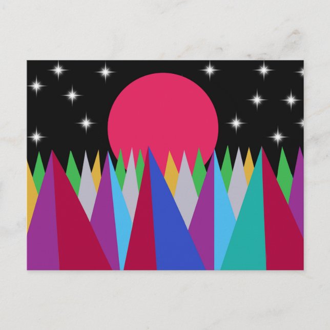 Star Sunset Vykort (Framsida)
