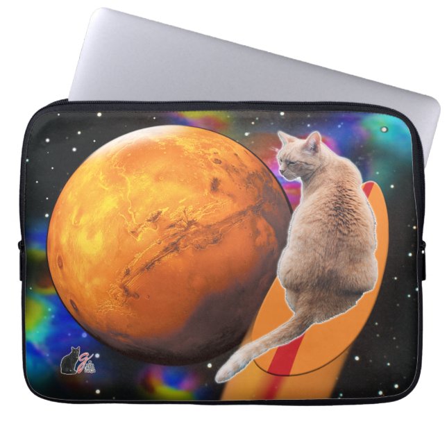 Star Surfer-Cat Chili Pepper Laptop Sleeve (Framsidan)