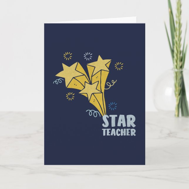 Star Teacher Tack Kort (Framsida)