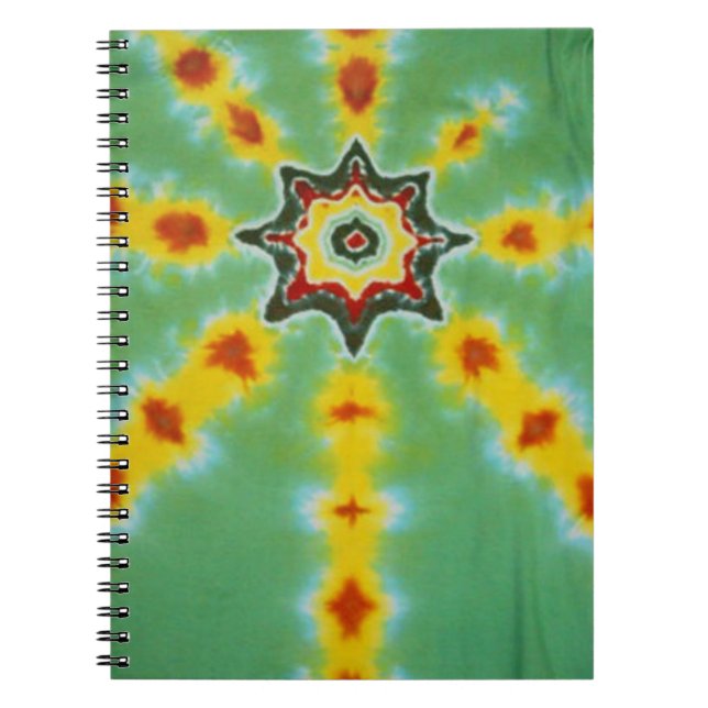 Star Tie Dye Anteckningsbok (Framsidan)