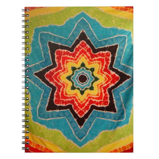 Star Tie Dye Anteckningsbok (Framsidan)