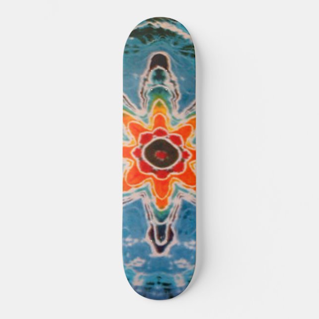 Star Tie Dye Mini Skateboard Bräda 18,5 Cm (Framsida)