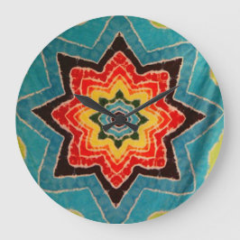 Star Tie Dye Stor Klocka