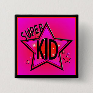 Star Toppen Kid Rosa Sq Button Knapp