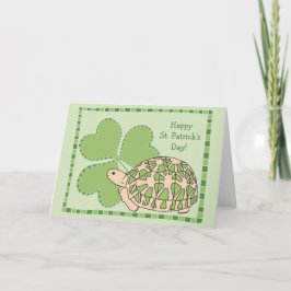 Star Tortoise St patrick's day Card Kort