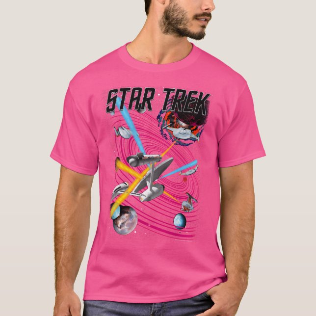 Star Trek-batteri för planetärt utrymme i den ursp T Shirt (Framsida)