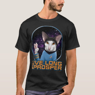 Star Trek den ursprungliga serien Spock Cat Live L T Shirt