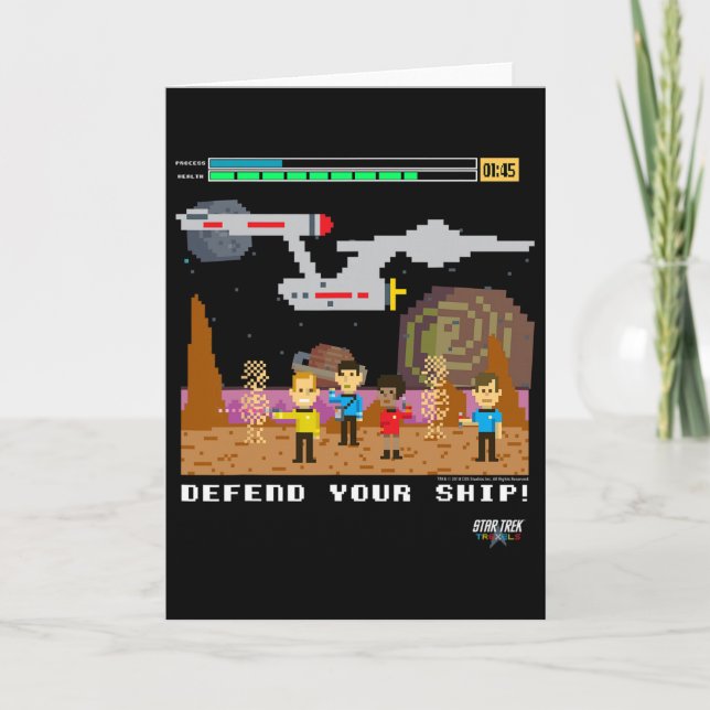 Star Trek Original Series Pixel Video Game  Kort (Framsida)