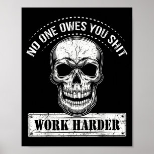 Står Utanför Jobbar Hårdare Motiverande Roligt  Poster